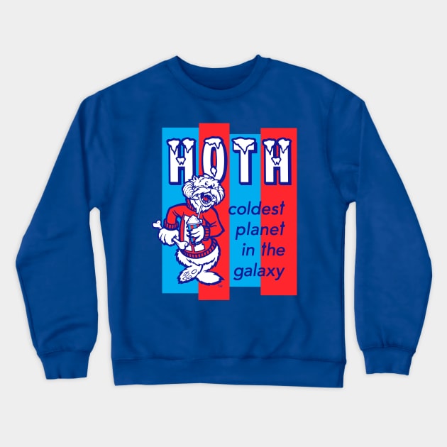 HOTH: COLDEST IN THE GALAXY Crewneck Sweatshirt by beastpop